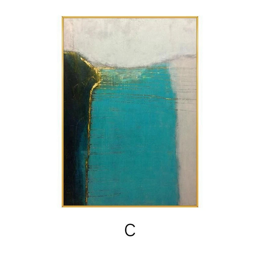 Nordic Minimalist Abstract Handmade Canvas Oil Painting Wall Decor Art Hanging Picture Poster Living Room Bedroom Hotel Mural Peaceful Pleasures Health and Wellness no frame 4 120cmx240cm