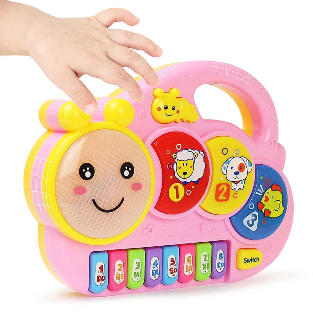 Kid Cartoon Piano Keyboard Game Electronic Multifunctional Toy Animal