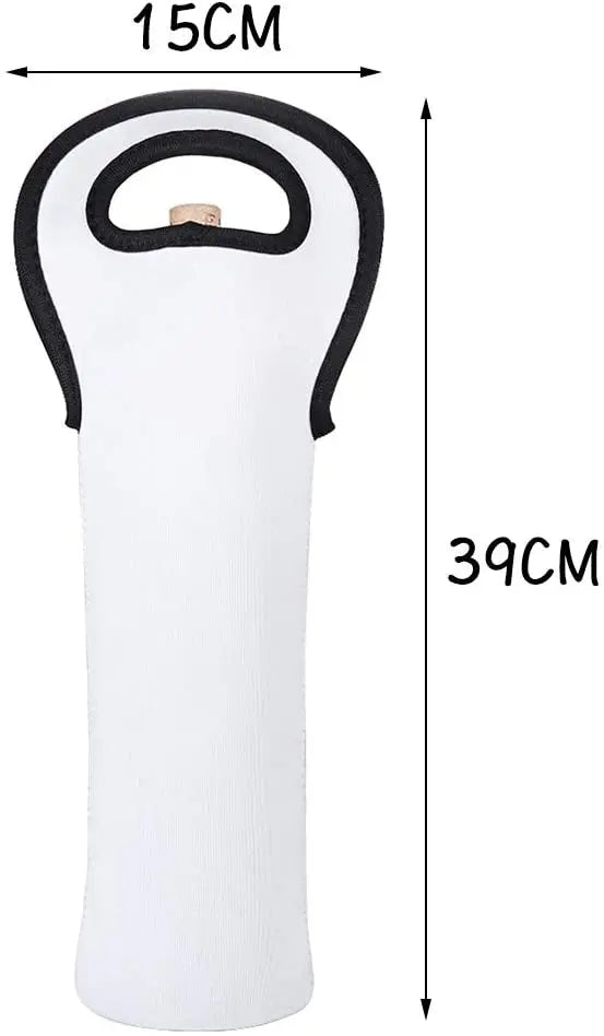 Neoprene Wine Tote Cooler Package for One Bottle Bag Reusable Carrier Cooler Bag for Wedding Birthday Free Shipping Insulated Peaceful Pleasures Health and Wellness