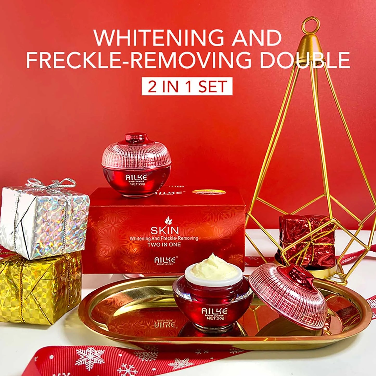 AILKE Brightening Day & Night Face Cream | Anti-Wrinkle Moisturizer
