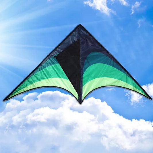 Large Delta Kites Handle Line Outdoor Toys Kids Nylon Ripstop Peaceful Pleasures Health and Wellness Green