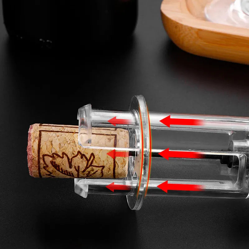 1 Pcs Air Pump Wine Bottle Opener Stainless Steel Pin Type Bottle Pumps abridor de vinho Kitchen Opening Tools Bar Accessories Peaceful Pleasures Health and Wellness