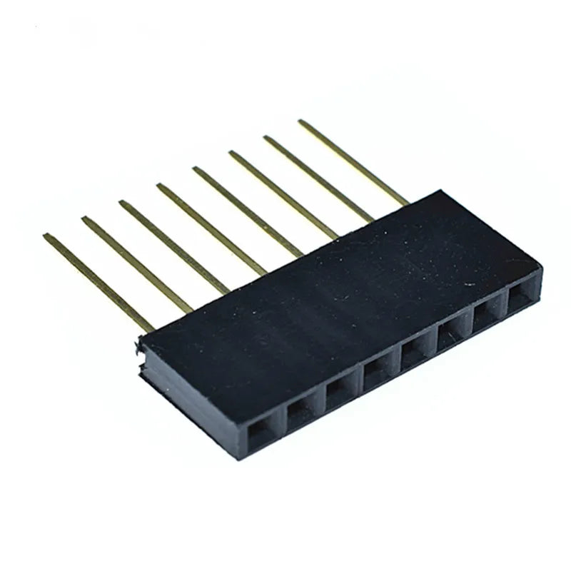 10PCS 2.54mm Single Row Female Long Pins 11mm Breakaway PCB Board Pin Header Socket Connector 1*2/3/4/6/8/10/15Pin For Arduino Peaceful Pleasures Health and Wellness