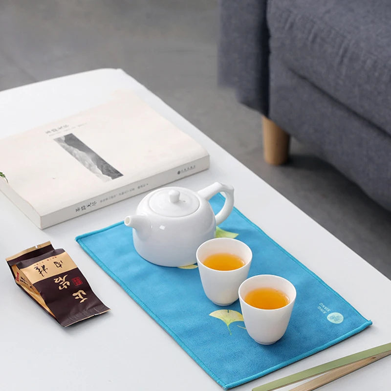 Hand-Painted Kung Fu Tea Towel | Double Layer Microfiber Cloth