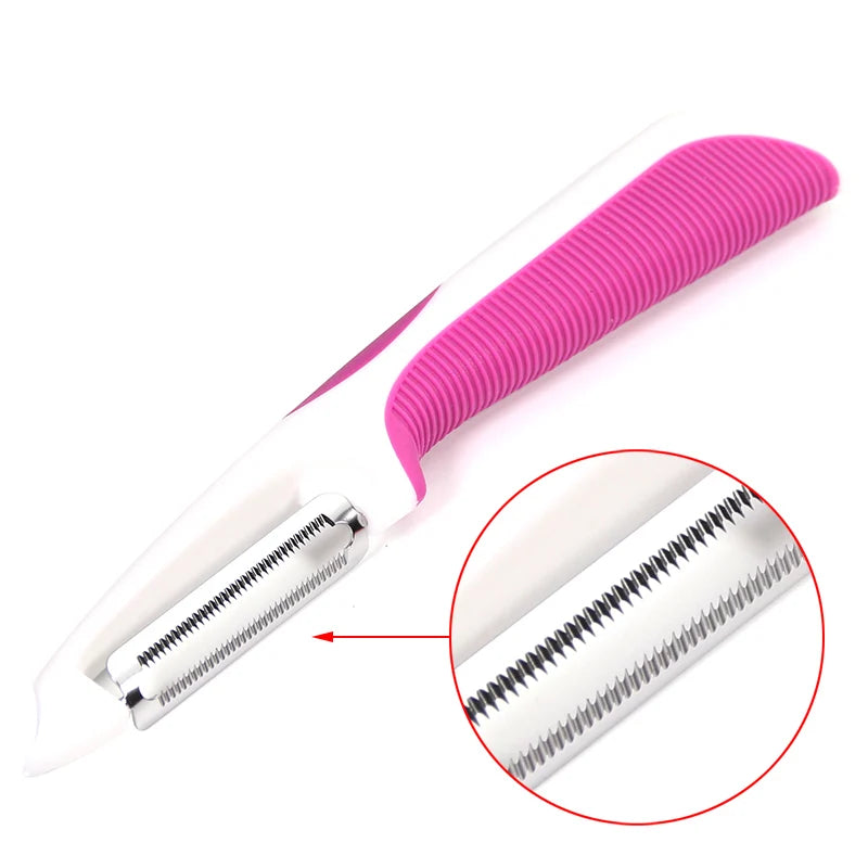 Vegetable, Potato Peeler Vegetable Cutter Fruit Melon Planer Grater Kitchen Gadgets Peaceful Pleasures Health and Wellness Serrated Peeler D