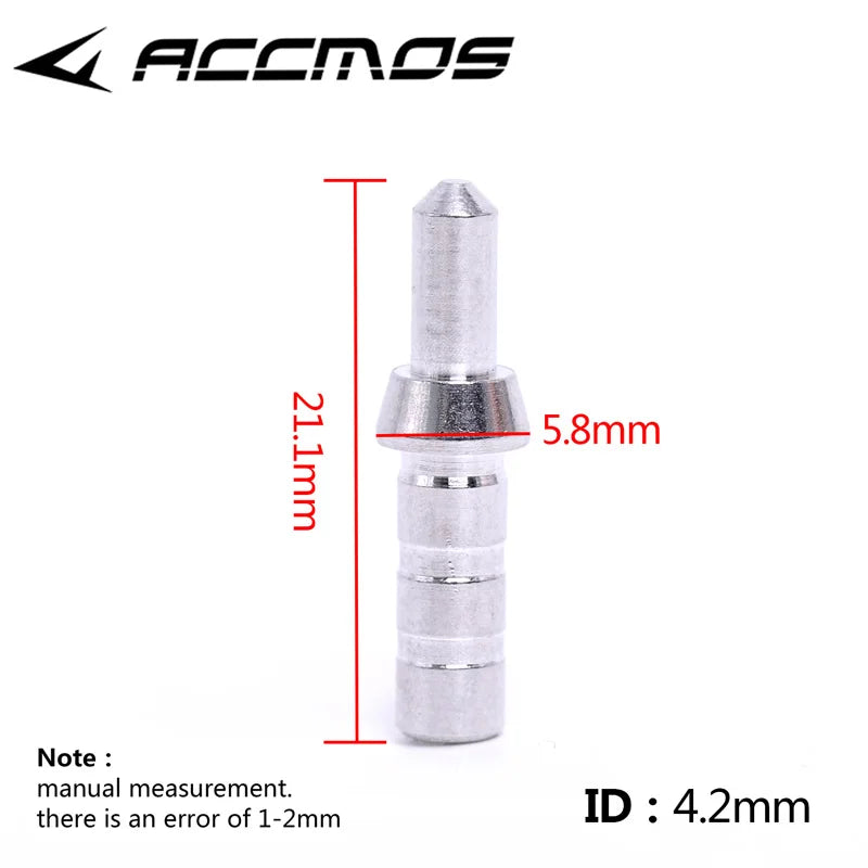 Archery Compound Recurve Bow Arrows Aluminum Nock Pin Arrow Shaft ID