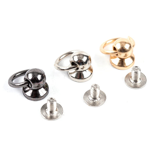 8mm Metal O-Ring Screwback Rivets – 10pcs for Bags & Crafts Craft Rivets Peaceful Pleasures Health and Wellness
