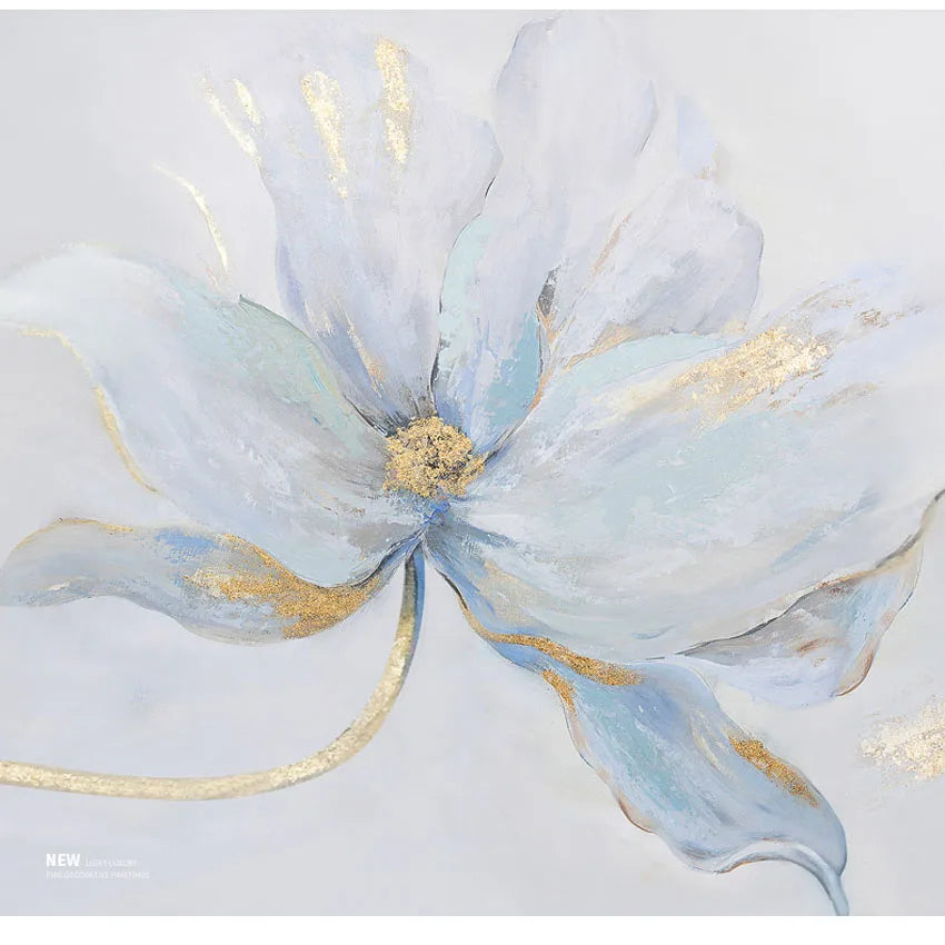 Beautiful Flower Horizontal Version Handmade Canvas Oil Painting Wall Decor Art Hanging Poster For Living Room Bedroom And Hotel Peaceful Pleasures Health and Wellness