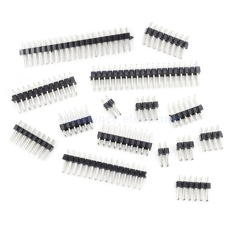 10PCS/Lot 2.0mm Male Header Pins 2*2/3/4/5/6/7/8/10/12/14/15/20/40P 2mm Double Row Pin Header Strip Connector Gold-plated Copper Peaceful Pleasures Health and Wellness
