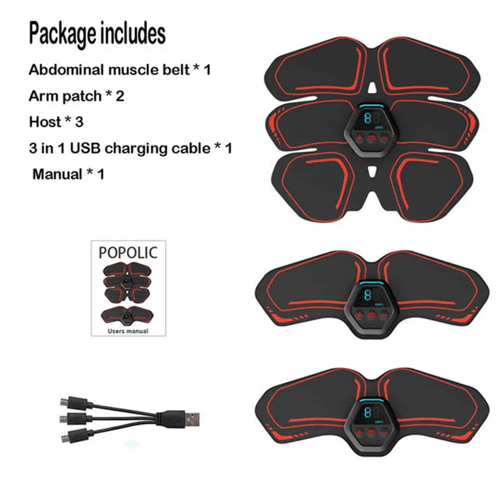 EMS Abs Stimulator Belt – Muscle Toner for Men & Women