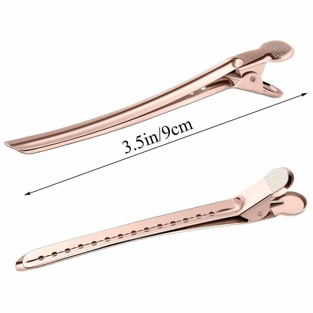 24-Pack Duck Bill Alligator Hair Clips – Rust-Proof Metal