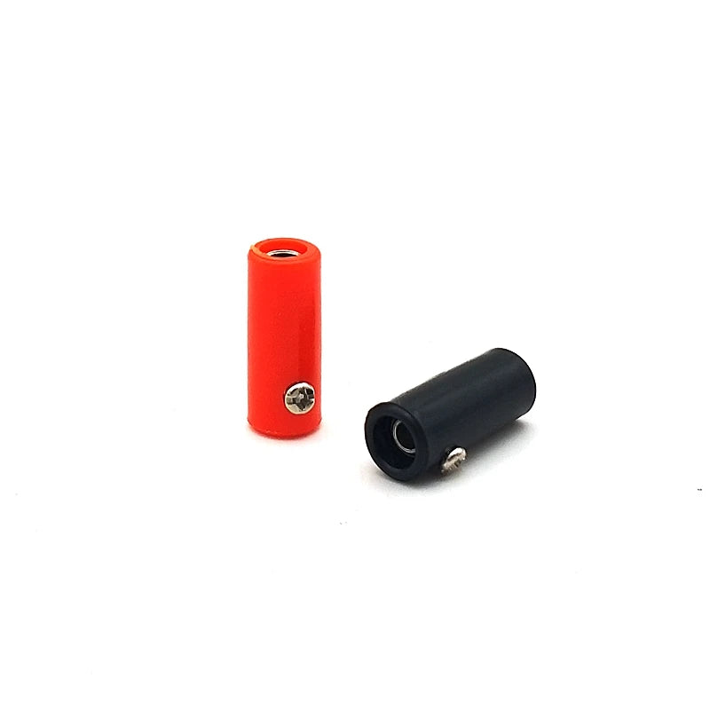 5PCS 4mm Banana Plug Female Socket Coupler Connector Female Adapter Extension Insulated Peaceful Pleasures Health and Wellness
