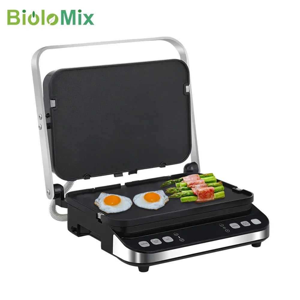 BioloMix 2000W Electric Contact Grill & Panini Press | BCG02D Peaceful Pleasures Health and Wellness