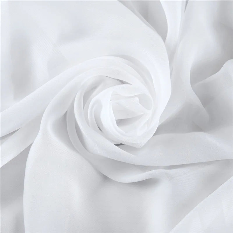 Wedding Arch Drapes Window Scarf Valance Chiffon Sheer Curtain Fabric Drapery for Arbor Canopy Bed Ceremony Party Stage Backdrop Peaceful Pleasures Health and Wellness