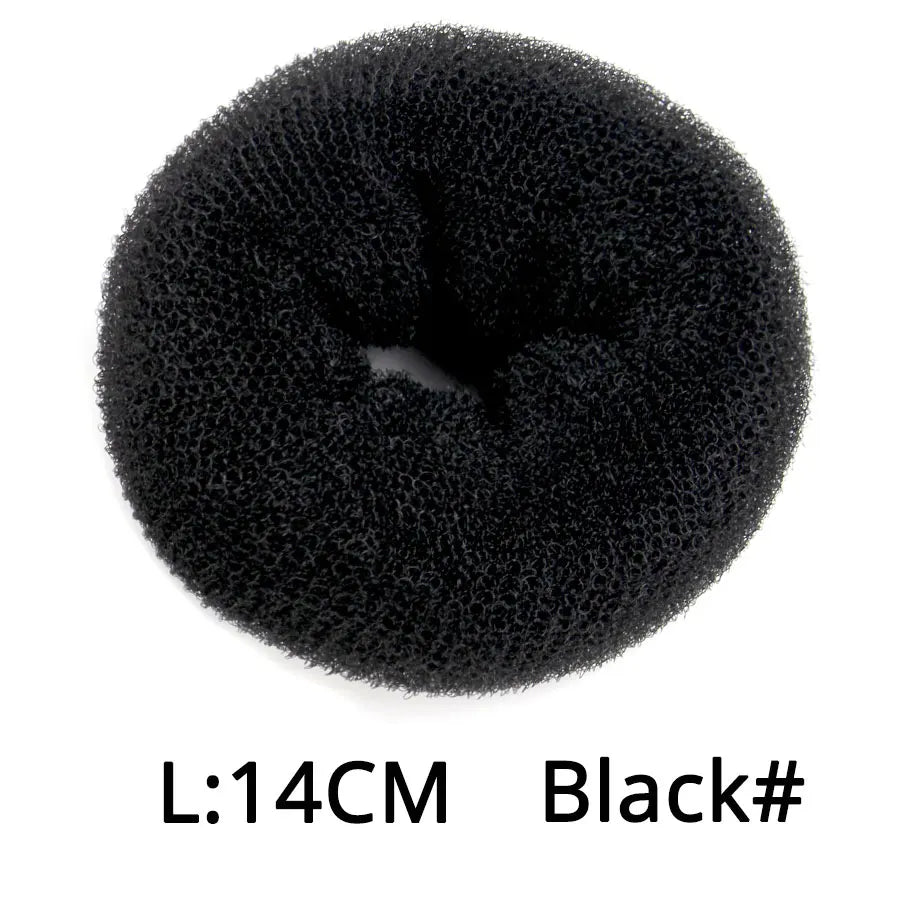 Professional Hair Bun Donut Women Elegance Donut Shape Hairstyle Bun Filler Hair For Girls Hair Accessories Peaceful Pleasures Health and Wellness L Black China Mainland