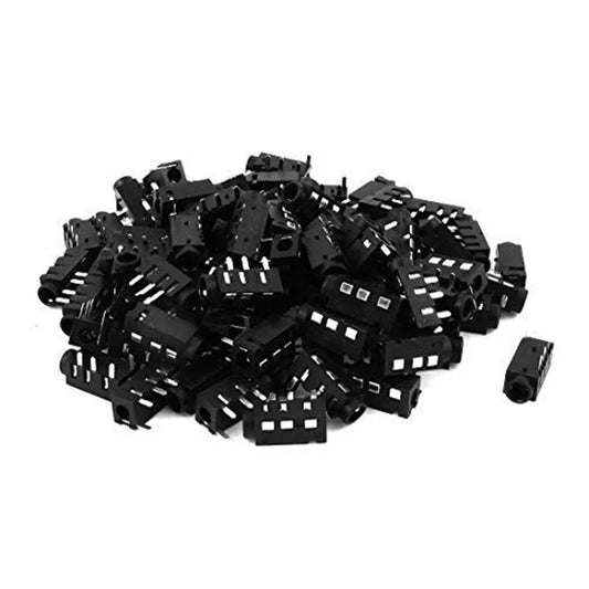100Pcs PCB Mount 3.5mm Female 4 Pole DIP Audio Jack Connector PJ320A Peaceful Pleasures Health and Wellness Default Title