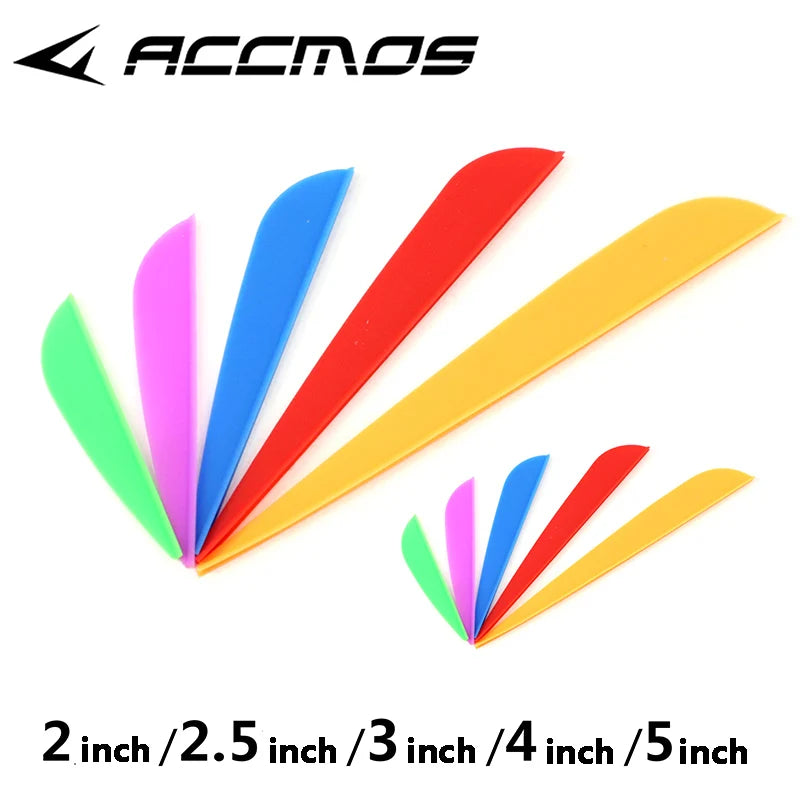 Lot Rubber Arrow Vanes 2 5 3 4 Inches Plastic Fletch Archery Feathers