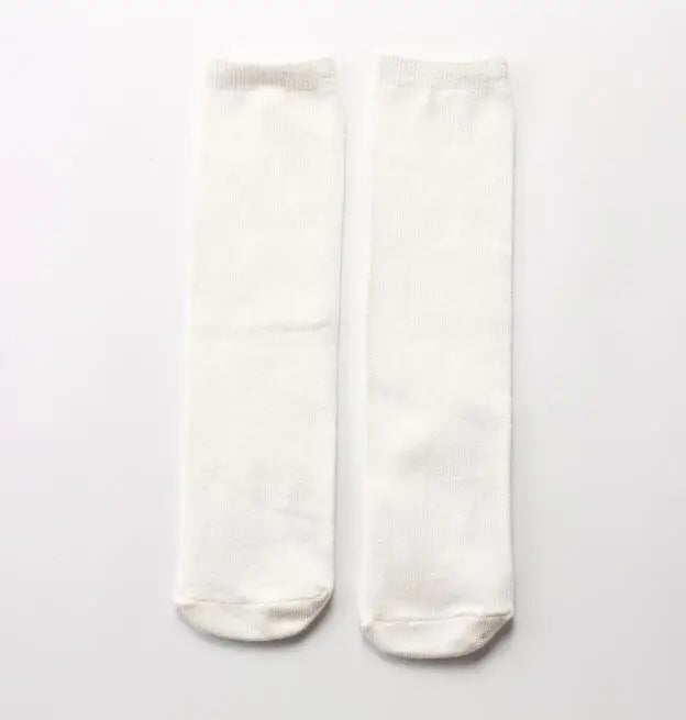 28 cm Children's socks wholesale infant kids girl cartoon toddler baby socks cotton 2 to 10 Year kids socks Peaceful Pleasures Health and Wellness White Socks 2 To 10 Year