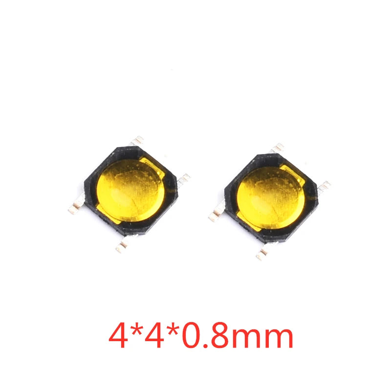 50PCS Tact Switch Silicone Button Micro Switch 3*4*2mm 3x6x4.3mm 2Pin 3x6x2.5mm 4*4*1.5mm SMD 4 Feet Peaceful Pleasures Health and Wellness 4X4X0.8mm
