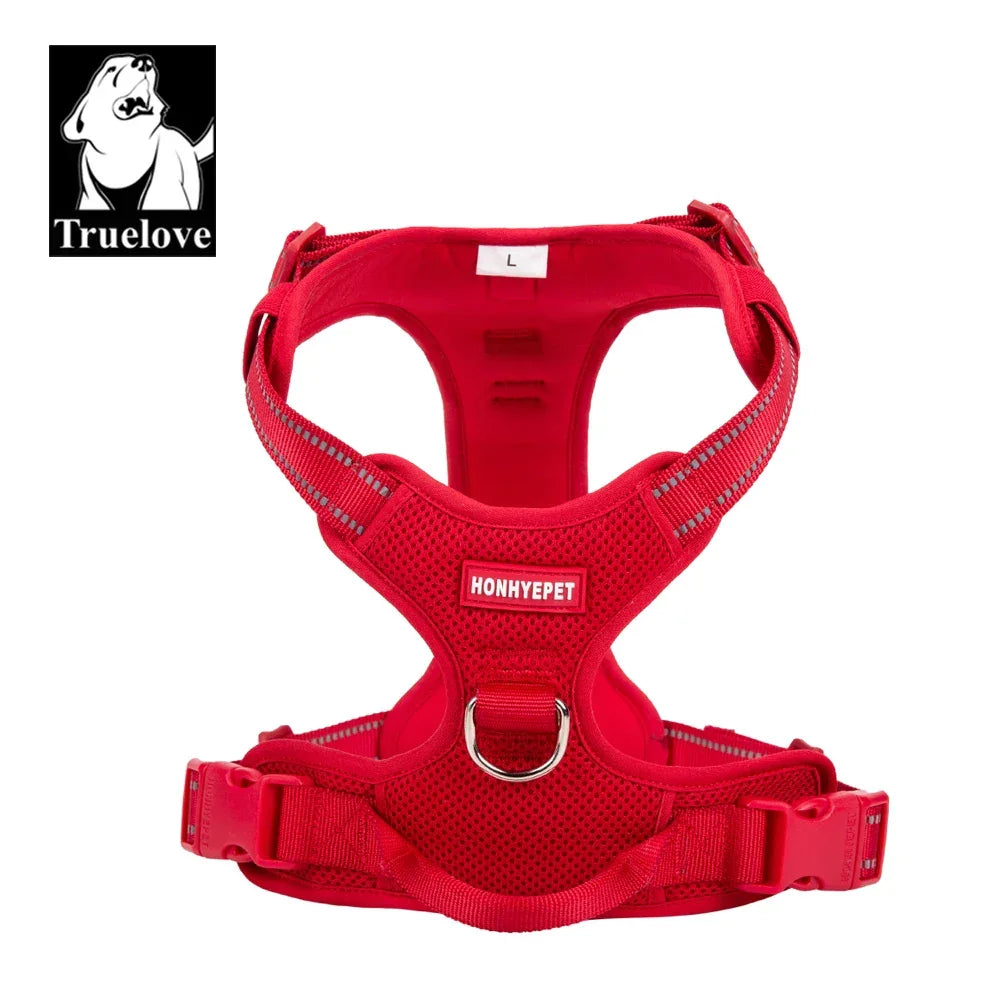 TRUELOVE Pet Harness Nylon Reflective Comfortable and Breathable Explosion-proof Small Medium Large Outdoor Camping HP5652 Peaceful Pleasures Health and Wellness