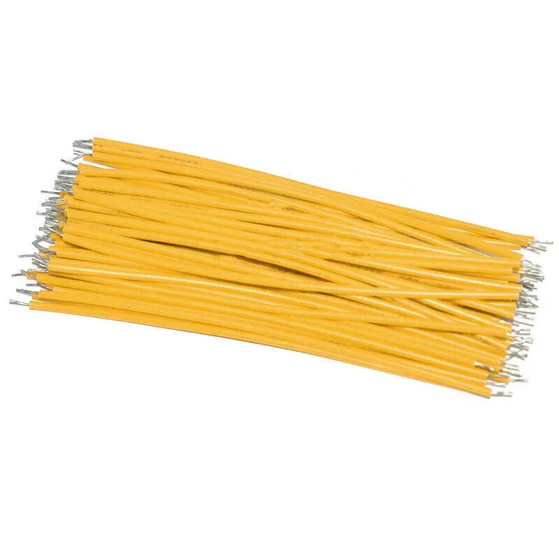 50Pcs 22AWG Tin-Plated PCB Solder Cable 1007-22AWG 5/10/15/20cm Fly Jumper Wire Cable Tin Conductor Wires Connector Wire Peaceful Pleasures Health and Wellness Yellow 10cm