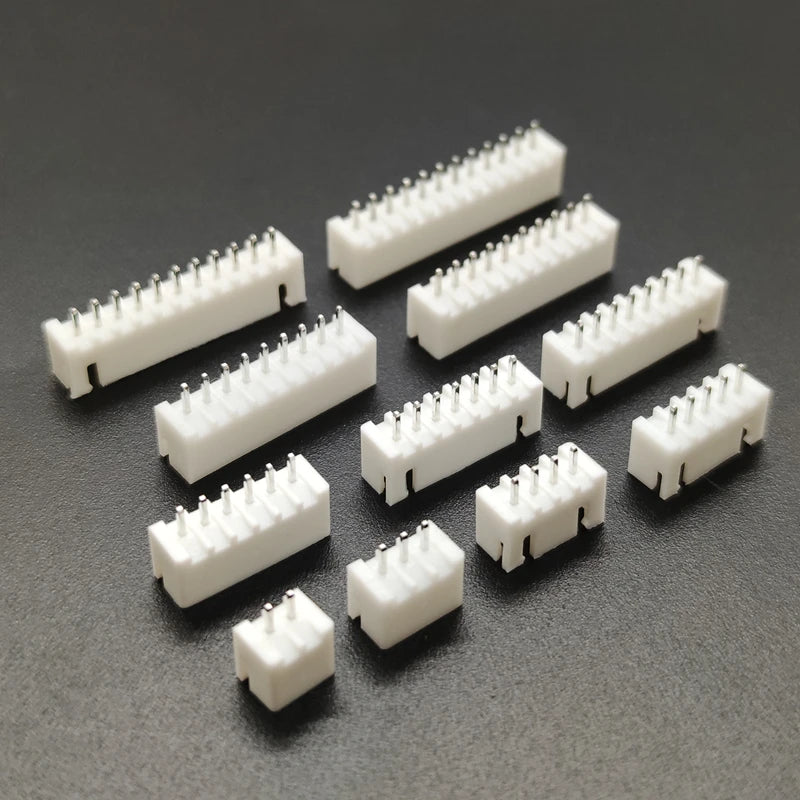 40pcs XH2.54 2.54mm Socket Connector Pin Header Straight Pin 2p-12p Total 11 Types Peaceful Pleasures Health and Wellness