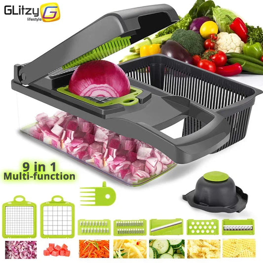 Vegetable Chopper Multifunctional Grater Cutter Kitchen Tools Peaceful Pleasures Health and Wellness