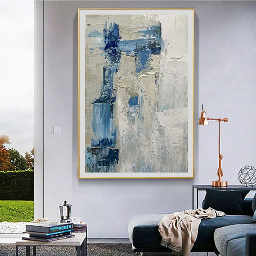 Beautiful modern abstract wall art decoration completely hand-painted canvas oil painting is widely used in hotels and families Peaceful Pleasures Health and Wellness
