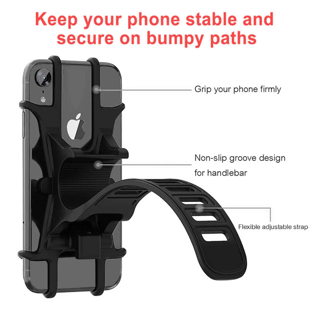 Universal Silicone Phone Mount for Stroller, Pram & Bicycle