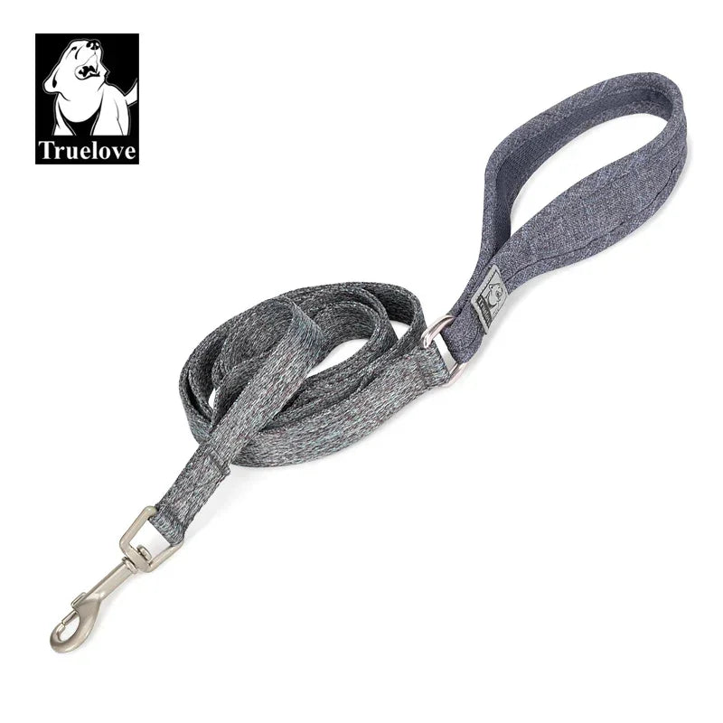 Truelove Eco-Friendly Dog Rope Leash Recycled Materials Quick Release Breathable Comfortable Polyester Dog Walking TLL3073 Peaceful Pleasures Health and Wellness Gray S China Mainland