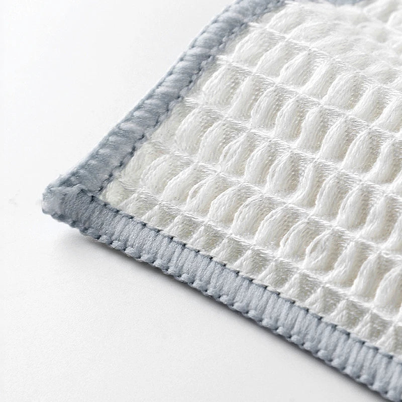 3-Pack Bamboo Fiber Dish Towels | Honeycomb Waffle Kitchen Cloths