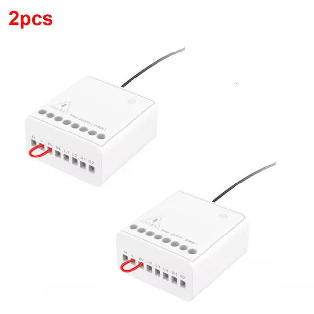 Aqara Two-way Control Module Wireless Relay Switch Controller 2 Channels Work For Mi Home App HomeKit Smart Timer Peaceful Pleasures Health and Wellness 2 Pcs China Mainland