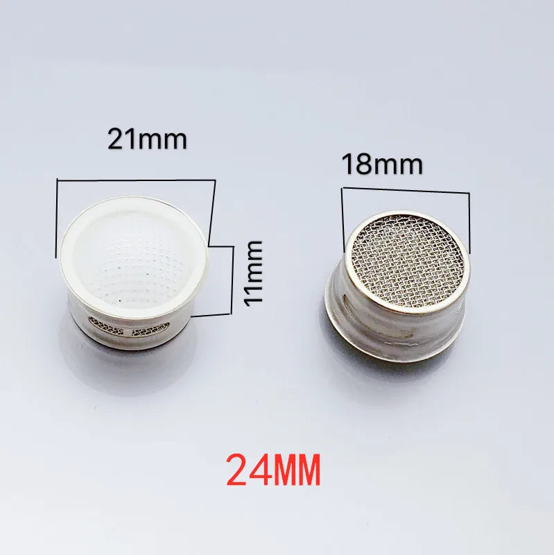 2-Pack Water-Saving Faucet Aerator Chrome Tap Filter Nozzle