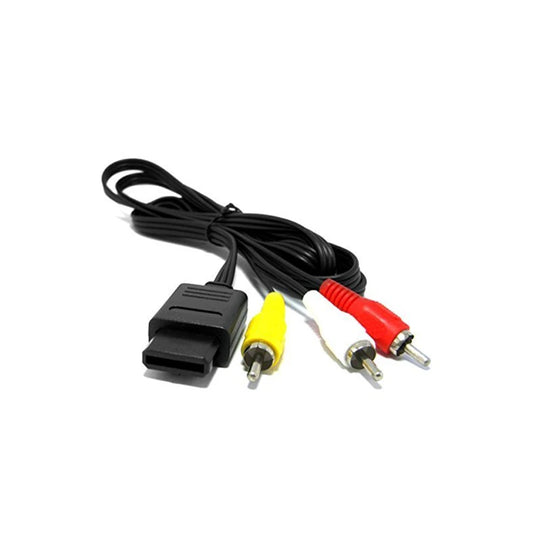 100% New And High Quality For NS64 Audio TV Video Cord AV Cable To RCA For Super For Nintendo For GameCube For N64 For SNES Peaceful Pleasures Health and Wellness Default Title
