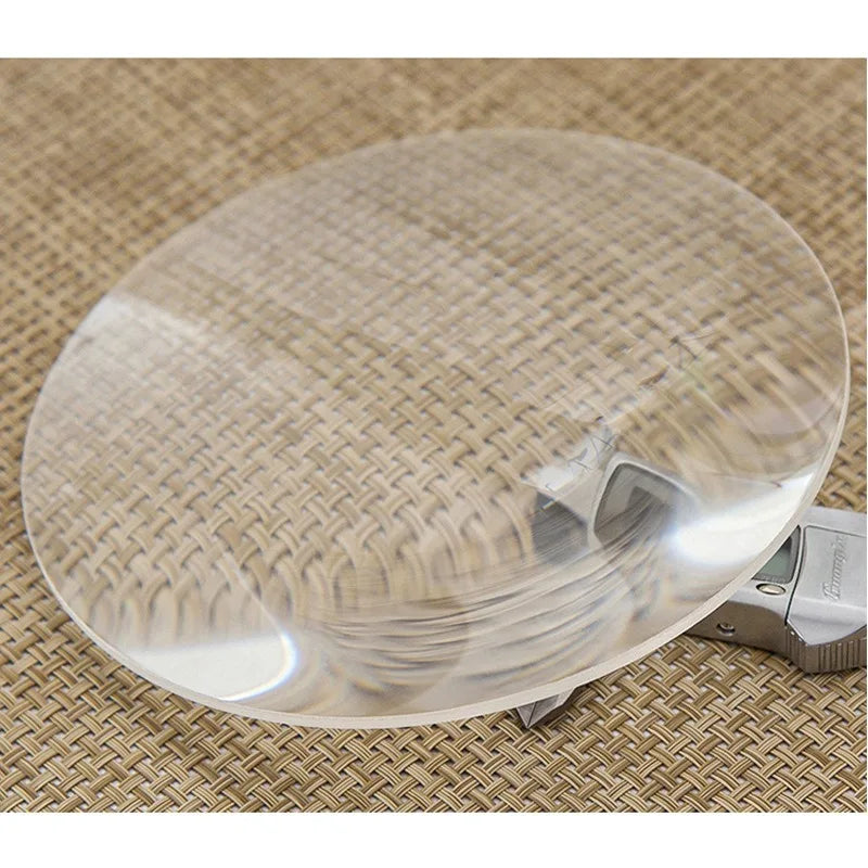 110mm Biconvex Lens K9 Optical White Glass Magnifying Lens Self-Made Projector Physical Industry Experiment Accessories Peaceful Pleasures Health and Wellness