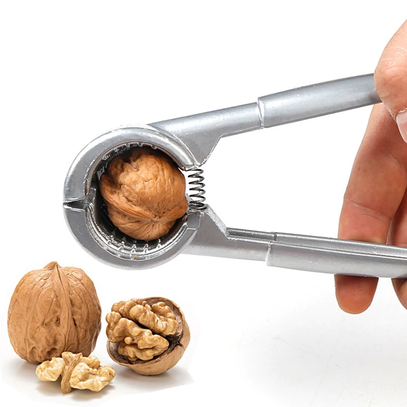 Zinc Alloy Nutcracker Sheller Crack Almond Walnut Pecan Hazelnut Filbert Nut Kitchen Nut Sheller Clip Tool Clamp Plier Cracker Peaceful Pleasures Health and Wellness