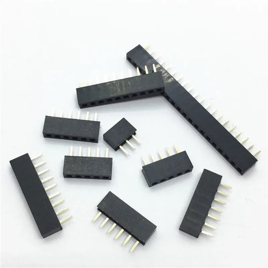 10PCS 2.0mm Female Single Row Pin Header 2/3/4/5/6/7/8/9/10/11/12/13/14/15/16/20/40P 2.0 Stright Pin Strip PCB Connector Peaceful Pleasures Health and Wellness 2P