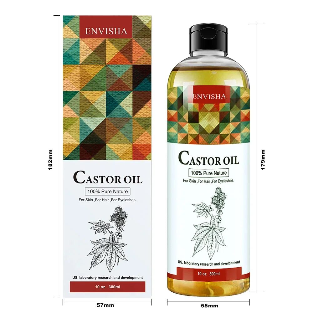 ENVISHA Body & Hair Oil – Argan, Jojoba, Castor & Coconut Body Oil Peaceful Pleasures Health and Wellness
