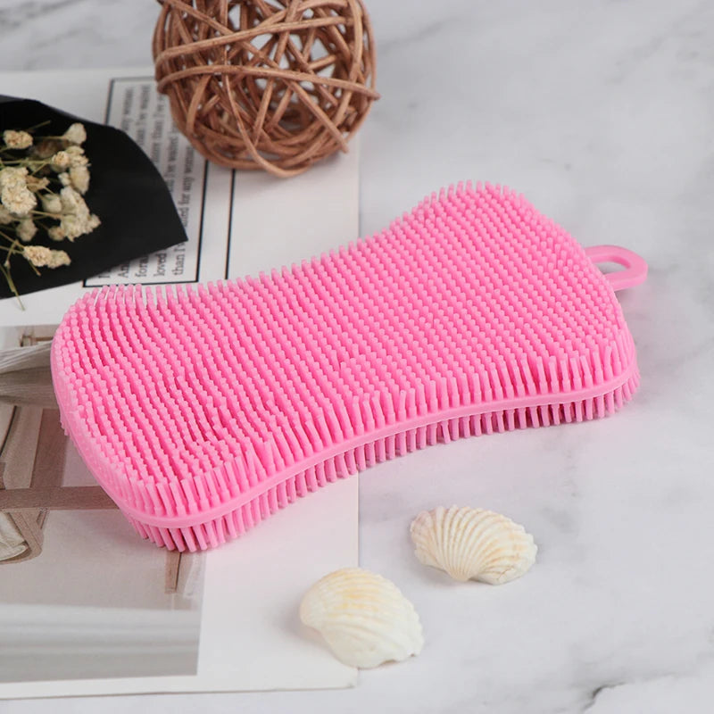 Silicone Dish Scrubber Brush | Eco-Friendly Kitchen Cleaning Tool