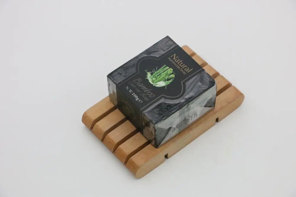 Natural Handmade Soap – Bamboo Charcoal, Chamomile & Volcanic Mud