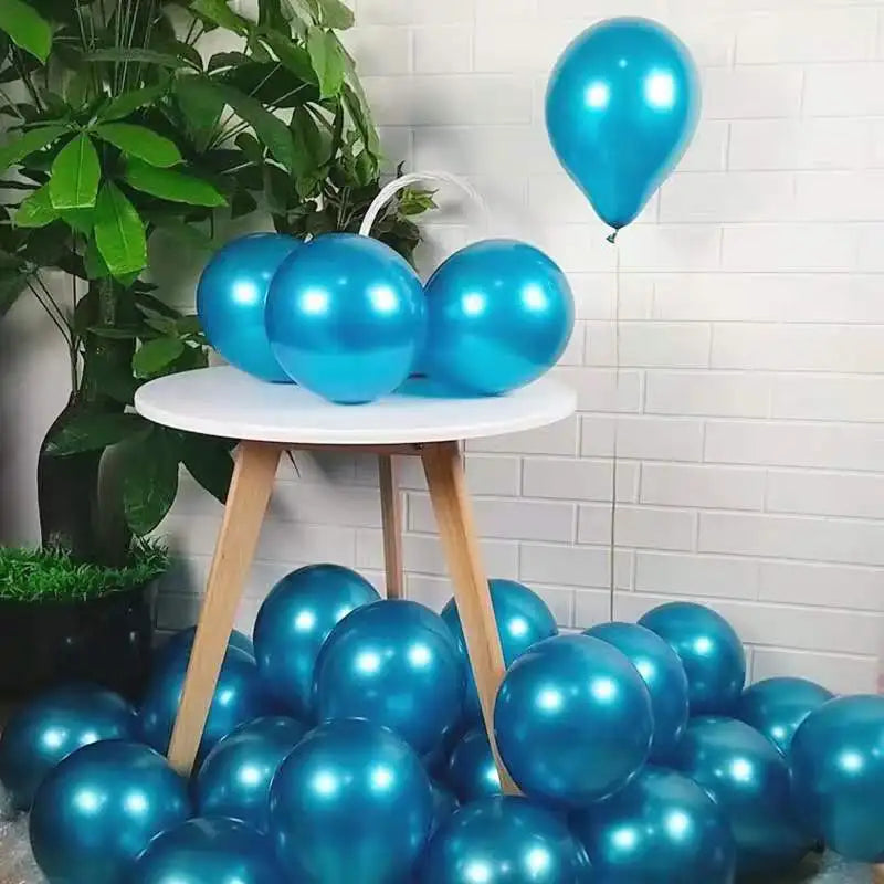 Chrome Metallic Latex Party Balloons – 20 or 50 Pack