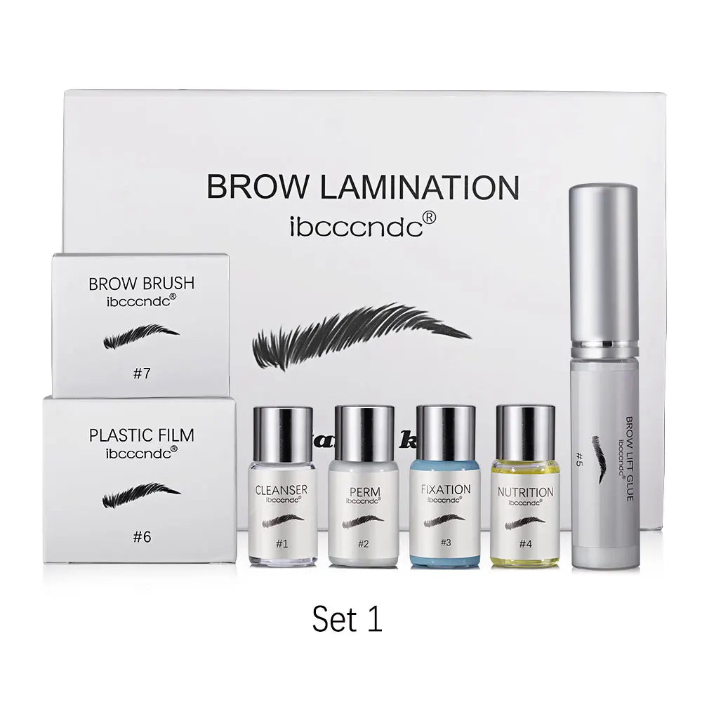 New Brow Lamination Kit Eyebrow Lifting Perming Lotion Kit With Brush Cling Flim Tools Hot Eye Brow Setting Cream Salon Supplies Peaceful Pleasures Health and Wellness set 1 China Mainland