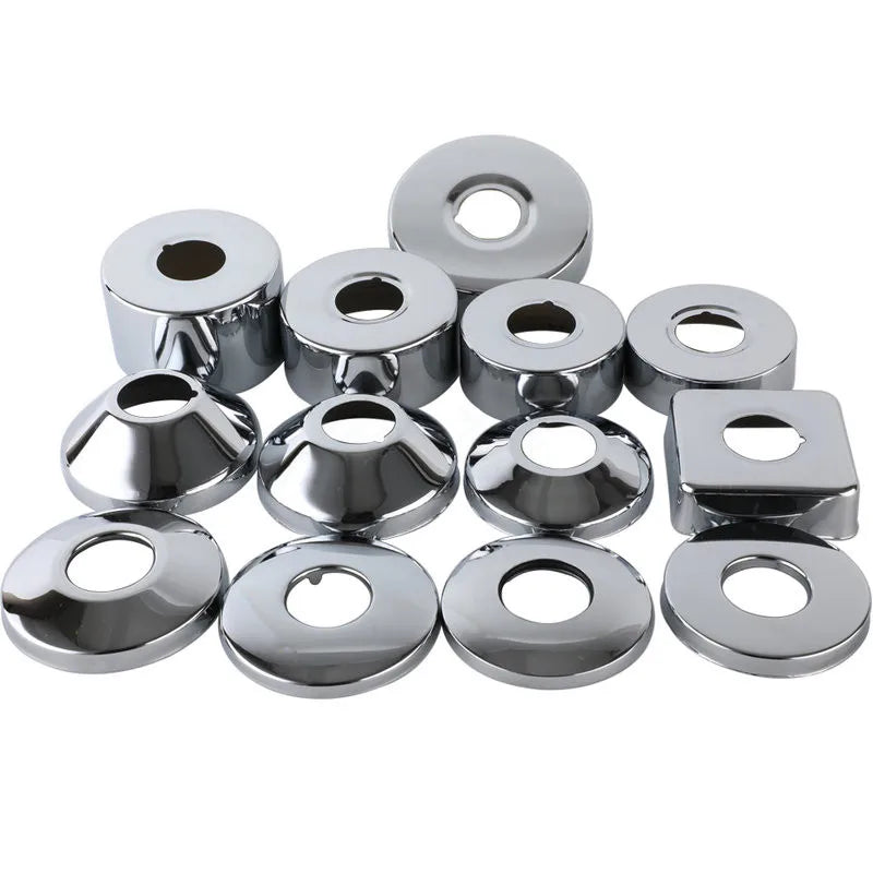 2PCS Stainless Steel Faucet Decorative Cover 1/2" & 3/4" Pipe