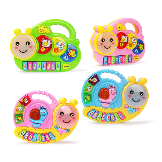 Kid Cartoon Piano Keyboard Game Electronic Multifunctional Toy Animal Peaceful Pleasures Health and Wellness