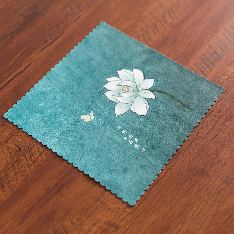 Hand-Painted Chinese Classical Kitchen Tea Towels | Cotton Linen