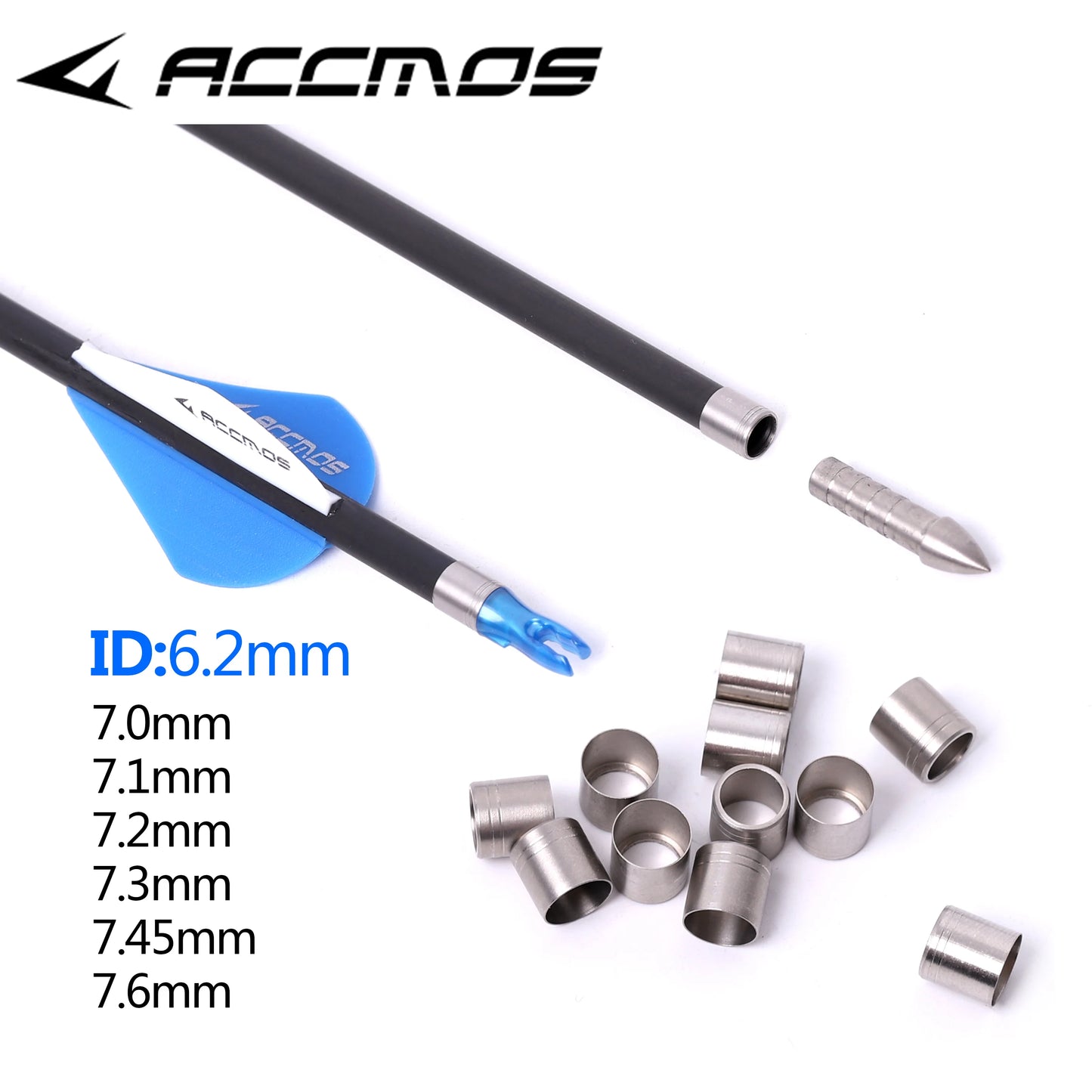 Archery Stainless Steel Explosion-proof Arrow Shaft Protecter Ring ID