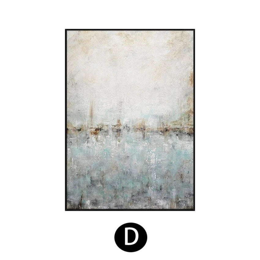 Nordic Modern Abstract Painting On The Walls Handmade Canvas Oil Painting On Canvas Art Poster Hanging Picture For Living Room Peaceful Pleasures Health and Wellness No frame 1 100cmx240cm