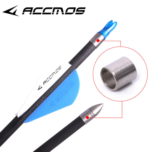 Archery Stainless Steel Explosion-proof Arrow Shaft Protecter Ring ID Peaceful Pleasures Health and Wellness 12pc ID4.2 OD5.70mm