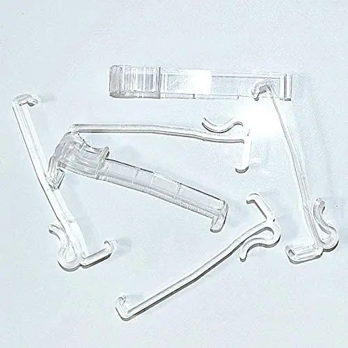 Valance Clips 6pcs 3-1/4'' Window Blinds Hidden Clip Clear Plastic for Horizontal Blinds Valance Retainer Holder Peaceful Pleasures Health and Wellness