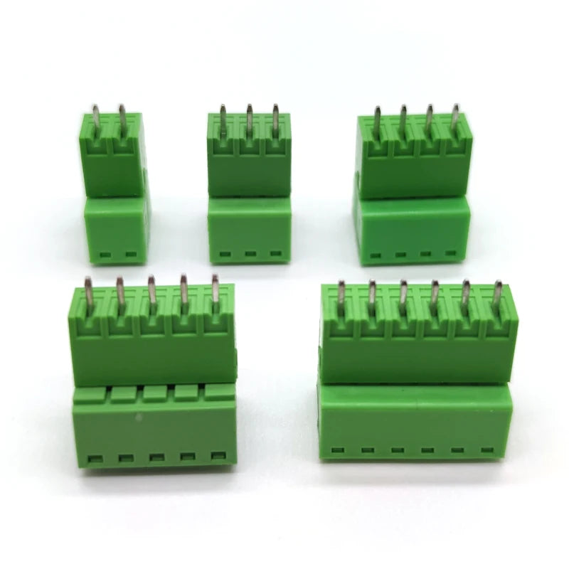 10 Pair 15EDG 3.5mm Plug-in Terminal Block Straight Pin PCB Screw Terminal Connectors 2/3/4/5/6/7/8/9/10P KF15EDG-3.5 Green Peaceful Pleasures Health and Wellness